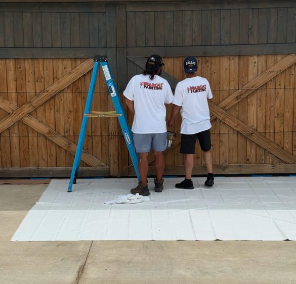 Garage Door Staining Project