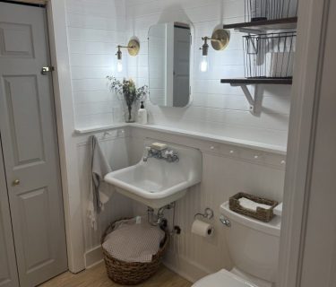painted bathroom