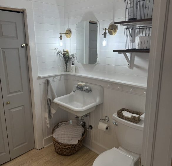 painted bathroom